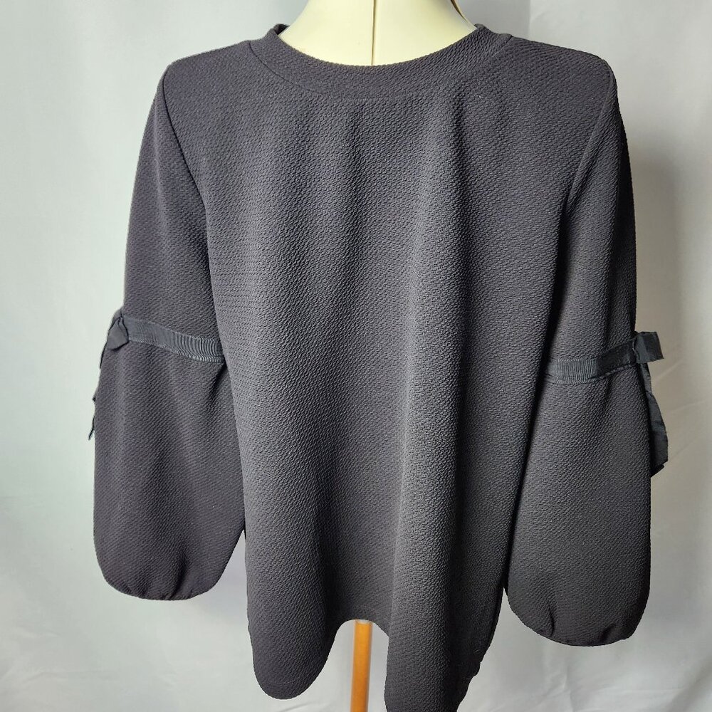 Karl Lagerfeld Paris Top with Tie Sleeve Detail
